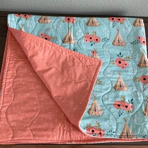 Homemade reversible baby blanket